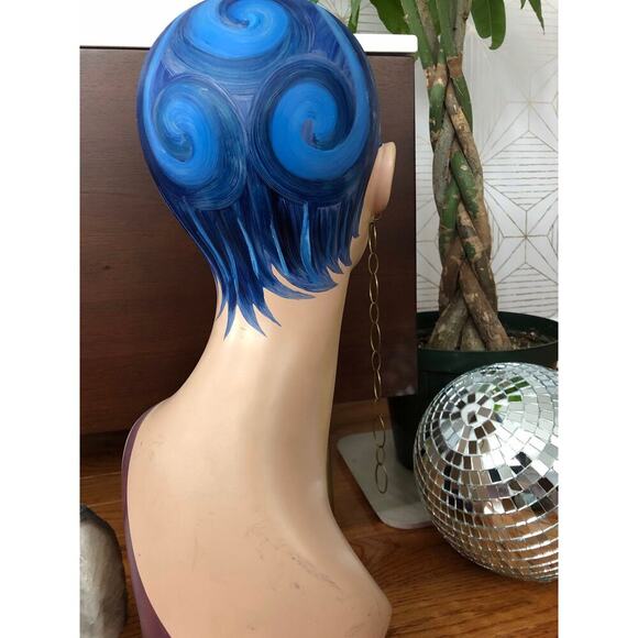 Artisan Handmade Antiqued Brass extra long shoulder dusters Earrings - 8” long - Picture 5 of 8